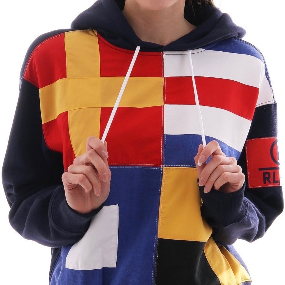 Polo Ralph Lauren SIGNAL FLAG Crop Fleece Hoodie
